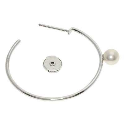 MaisonMargiela Pearl Pearl hoop (single) earring K18 White Gold Ladies [Used]