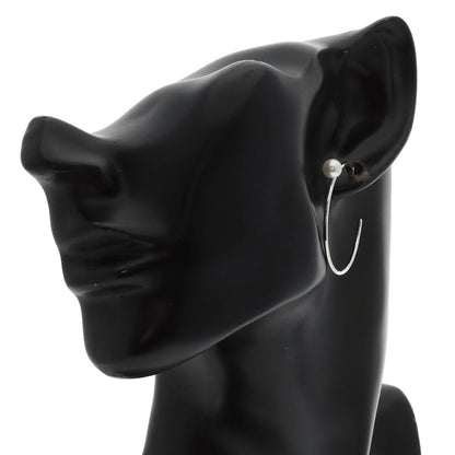 MaisonMargiela Pearl Pearl hoop (single) earring K18 White Gold Ladies [Used]