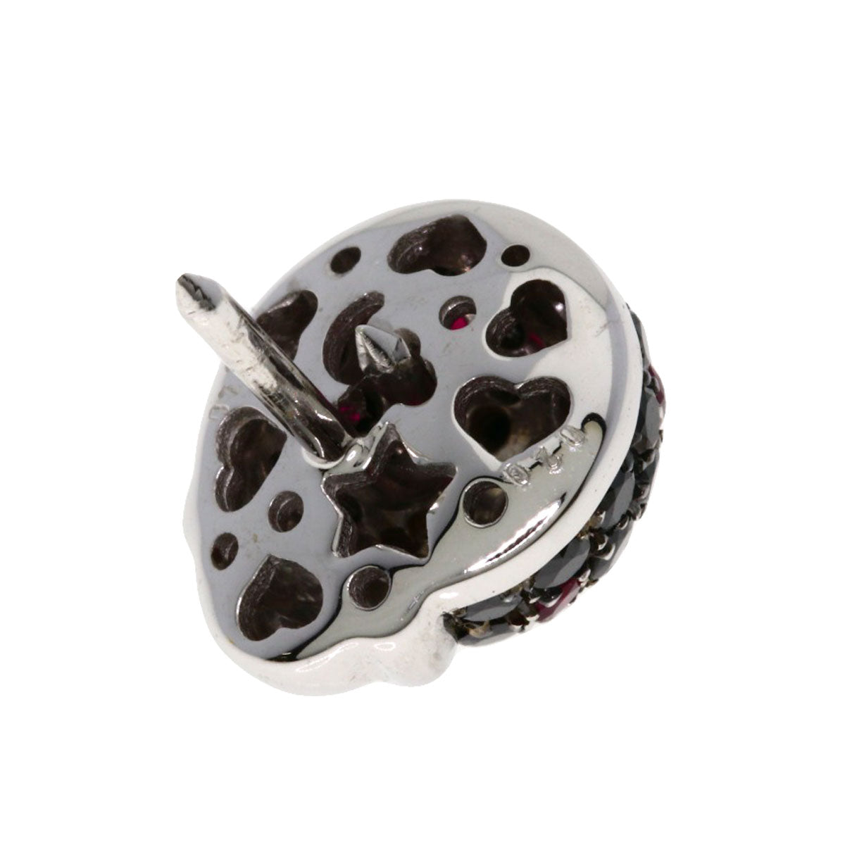 PASQUALE BRUNI Ruby Black　Diamond Brooch K18 White Gold Ladies [Used]