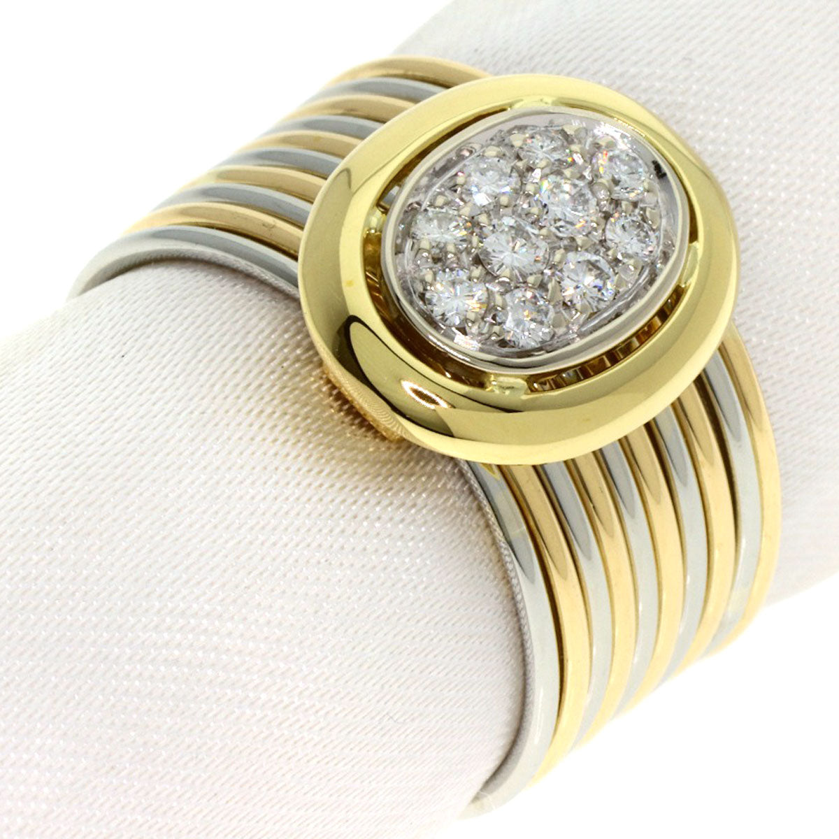 Damiani 10 diamonds Ring K18 Yellow Gold K18 White GoldLadies [Used]