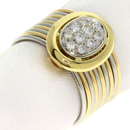 Damiani 10 diamonds Ring K18 Yellow Gold K18 White GoldLadies [Used]