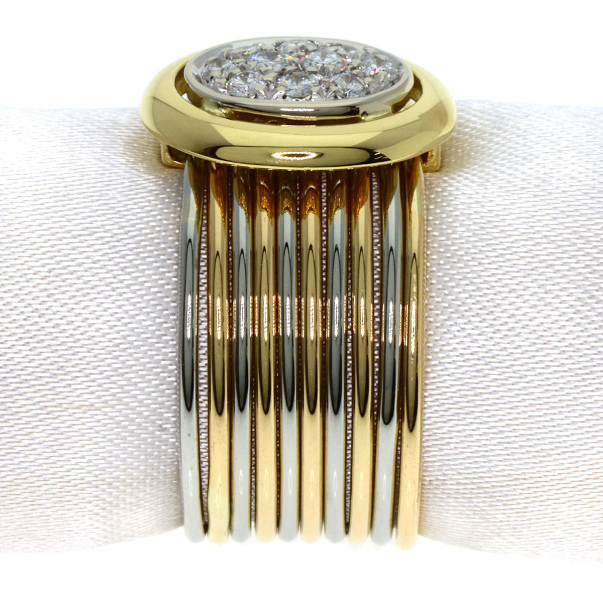 Damiani 10 diamonds Ring K18 Yellow Gold K18 White GoldLadies [Used]