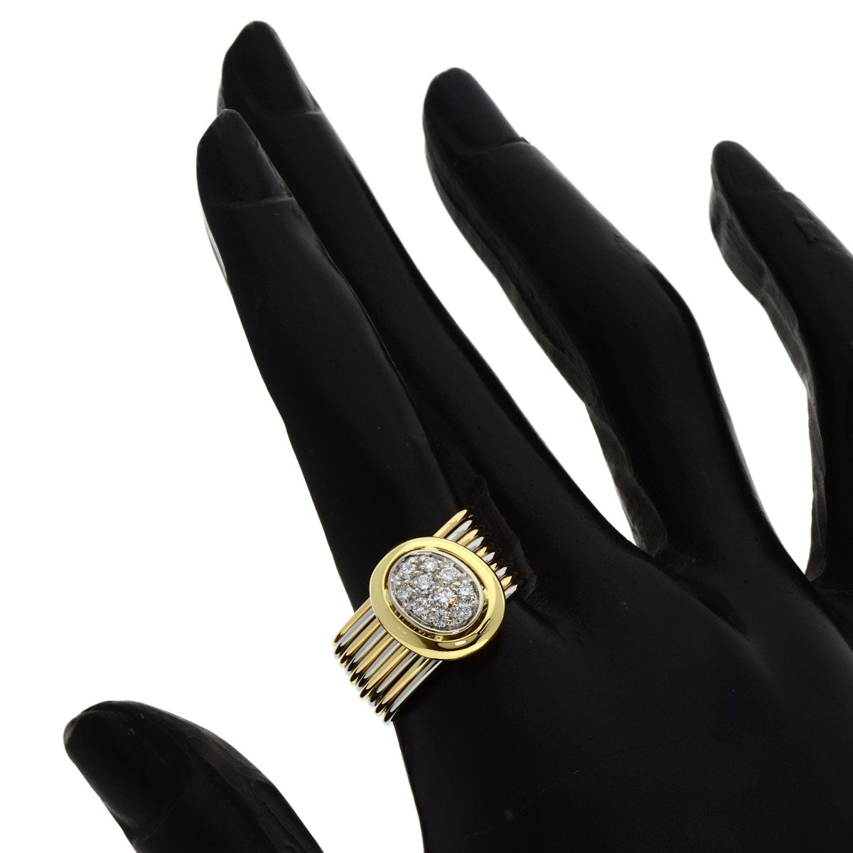 Damiani 10 diamonds Ring K18 Yellow Gold K18 White GoldLadies [Used]