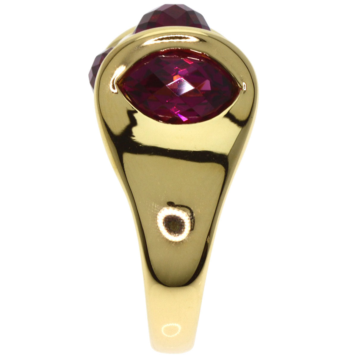 8.2ct Colored Stone Diamond Ring K18 Yellow Gold 10.5g　Ladies