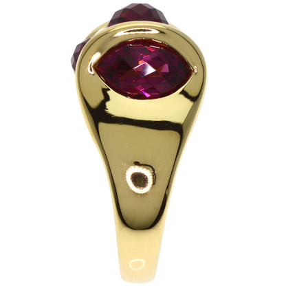 8.2ct Colored Stone Diamond Ring K18 Yellow Gold 10.5g　Ladies