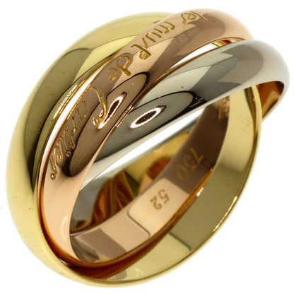 CARTIER Trinity #52 Ring K18 Yellow Gold K18 White GoldLadies [Used]