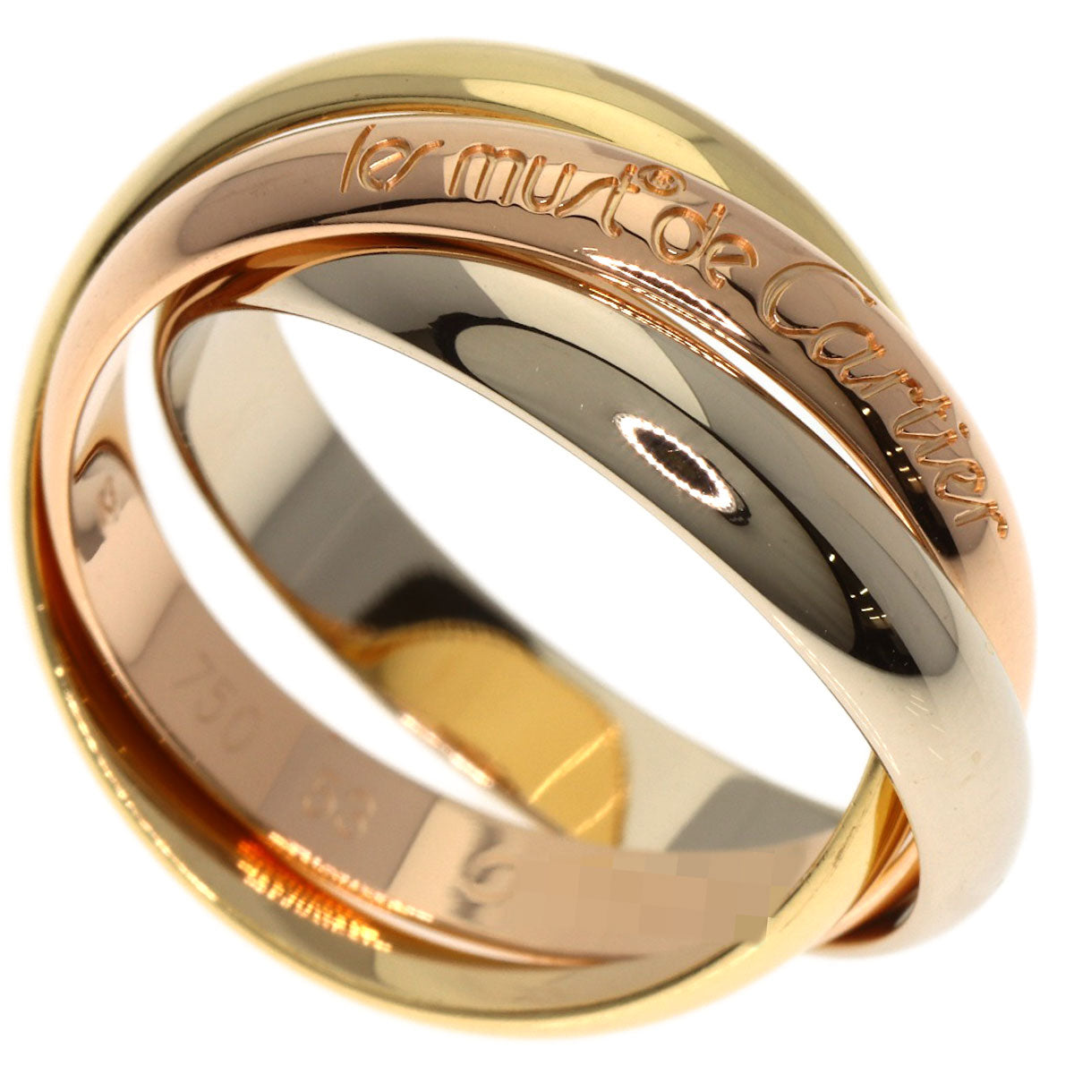 CARTIER Trinity #53 Ring K18 Yellow Gold K18 White GoldLadies [Used]