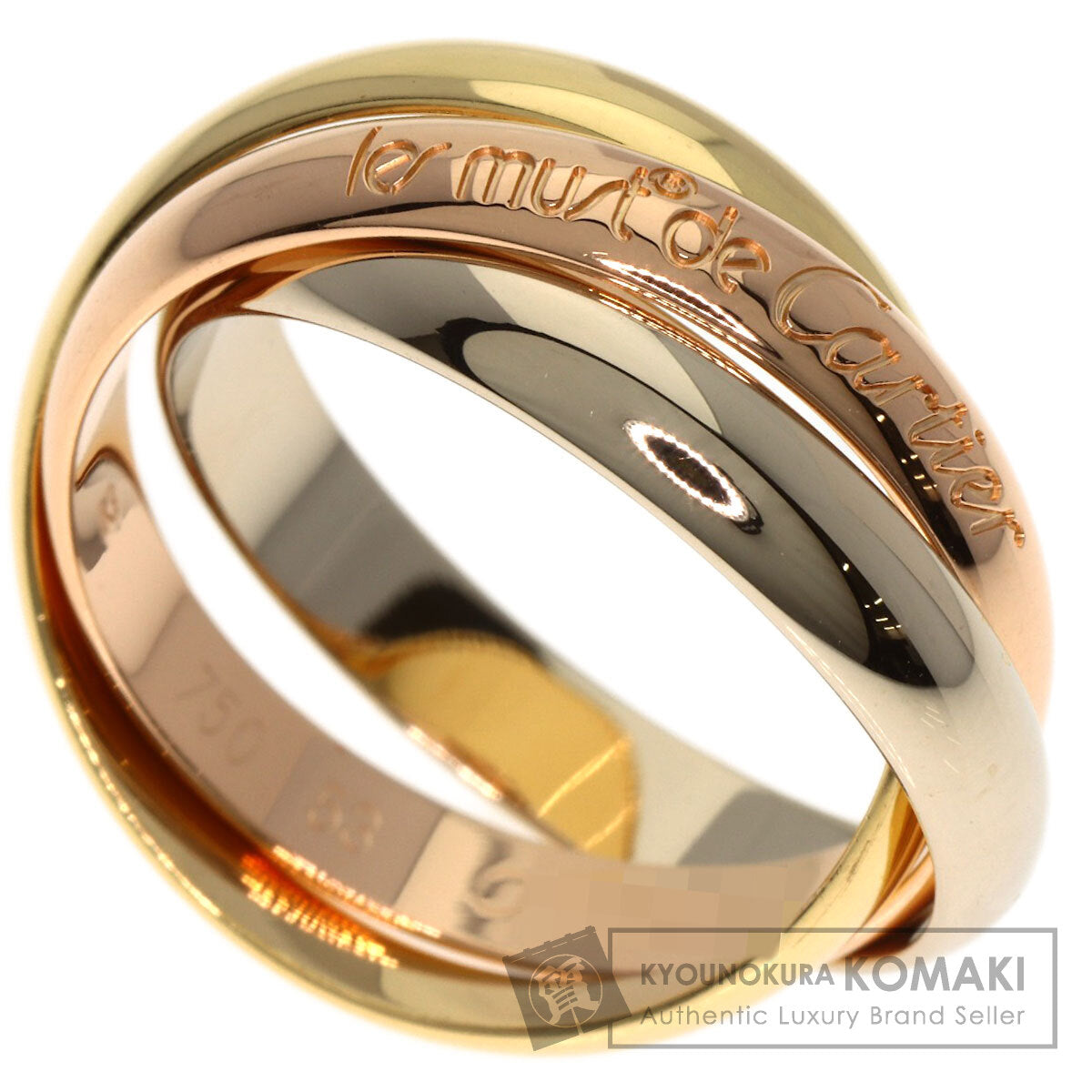 CARTIER Trinity #53 Ring K18 Yellow Gold K18 White GoldLadies [Used]