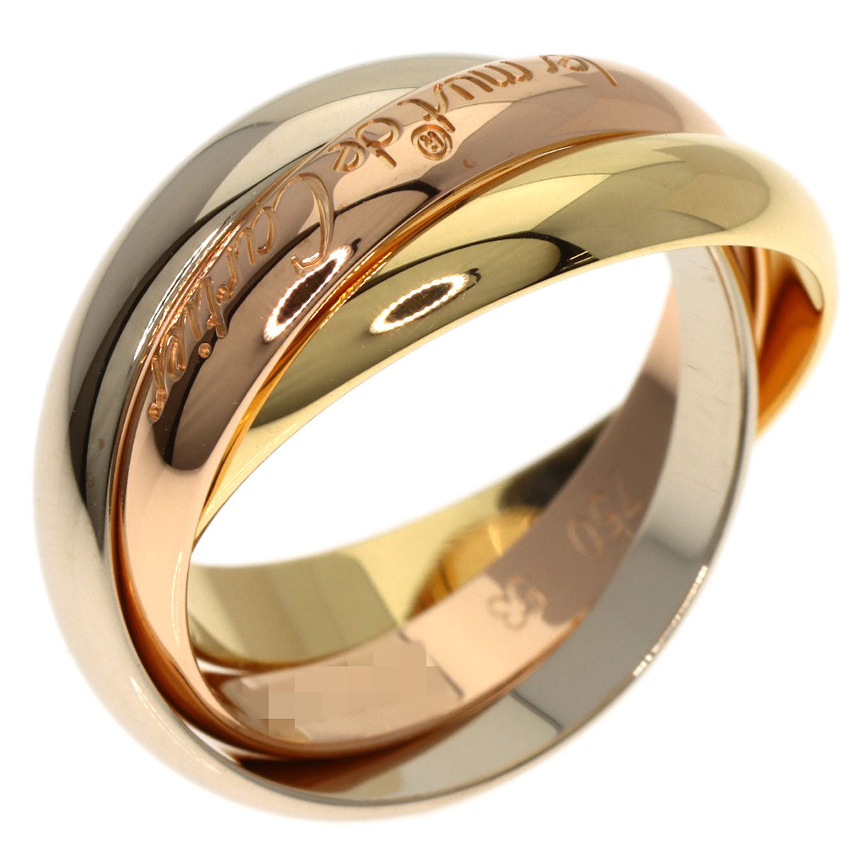 CARTIER Trinity #53 Ring K18 Yellow Gold K18 White GoldLadies [Used]