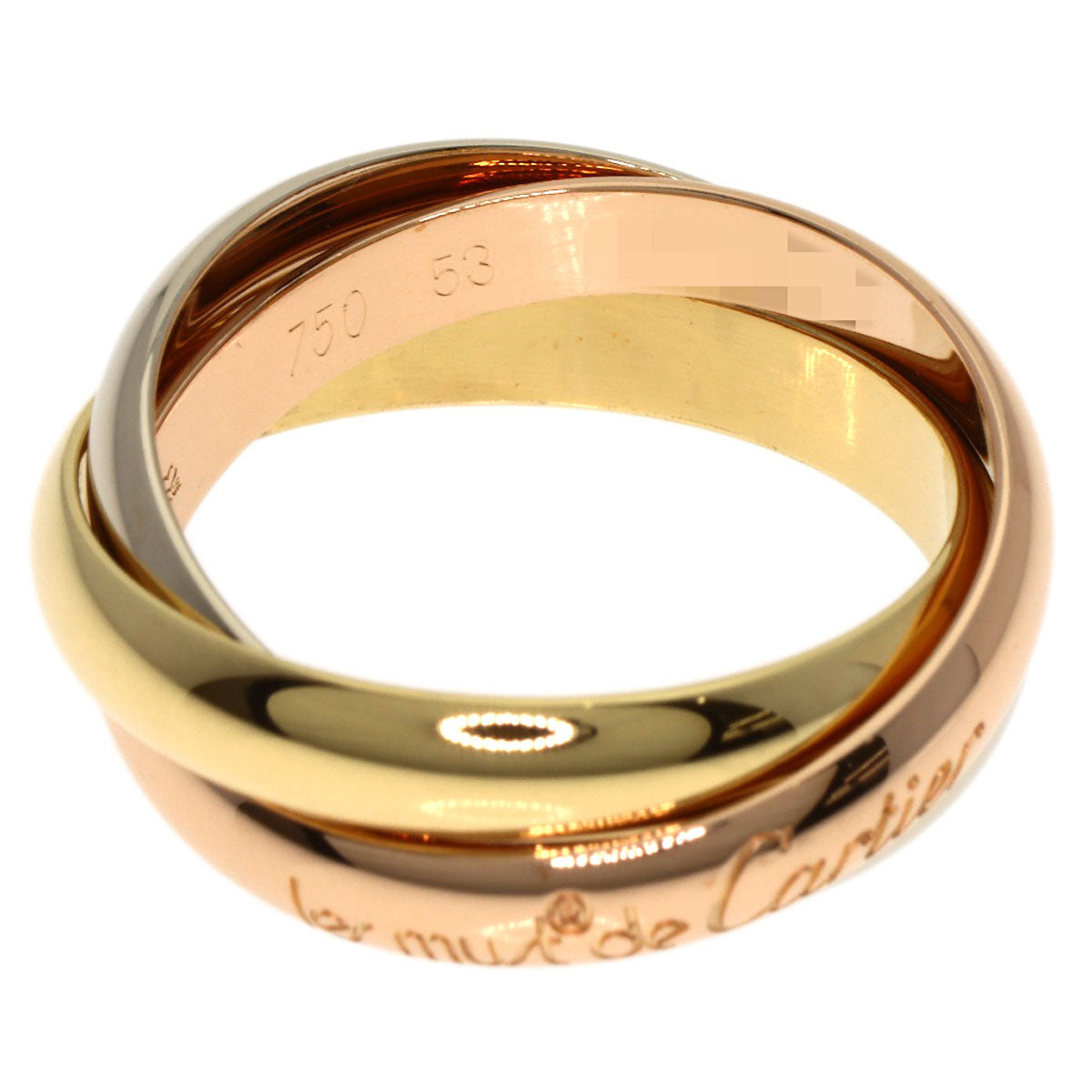 CARTIER Trinity #53 Ring K18 Yellow Gold K18 White GoldLadies [Used]