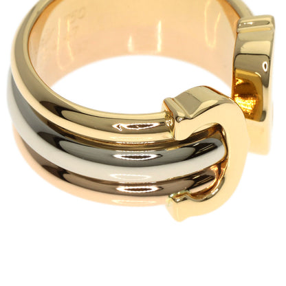 CARTIER 2C ring LM #47 Ring K18 Yellow Gold K18 White GoldLadies [Used]