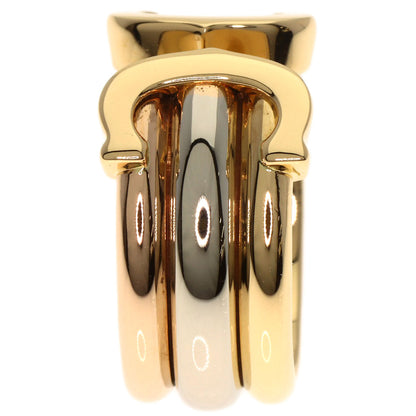 CARTIER 2C ring LM #47 Ring K18 Yellow Gold K18 White GoldLadies [Used]