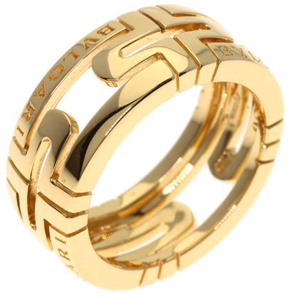BVLGARI Parentesi Openwork #50 Ring K18 Yellow Gold Ladies [Used]