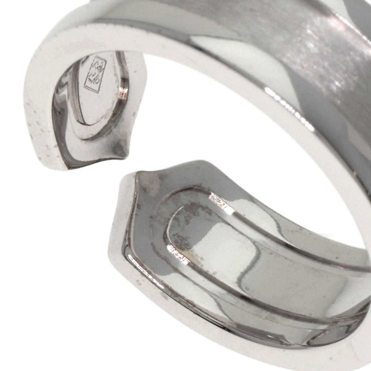 CARTIER C2 Ring Diamond #49 Ring K18 White Gold Ladies [Used]