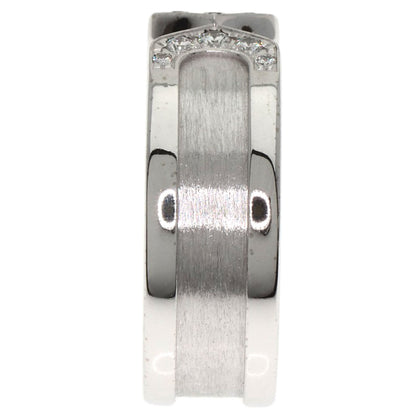 CARTIER C2 Ring Diamond #49 Ring K18 White Gold Ladies [Used]