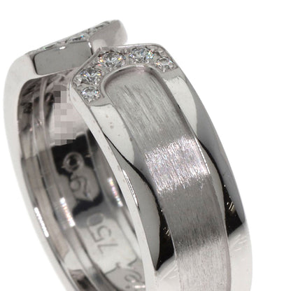 CARTIER C2 Ring Diamond #49 Ring K18 White Gold Ladies [Used]
