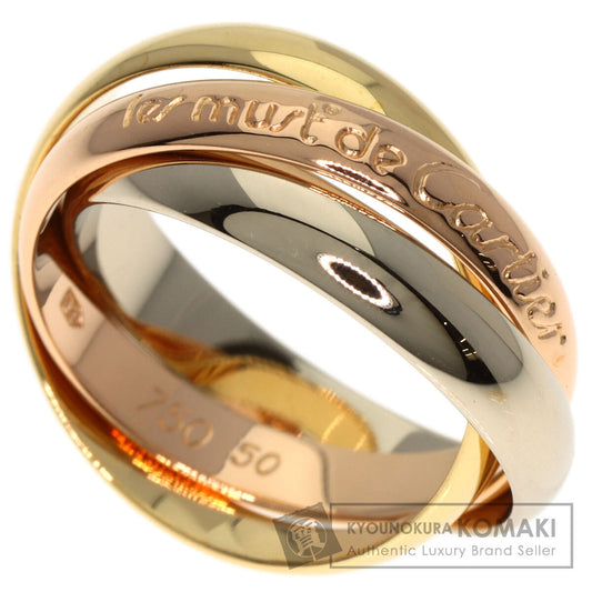 CARTIER Trinity #50 Ring K18 Yellow Gold K18 White GoldLadies [Used]