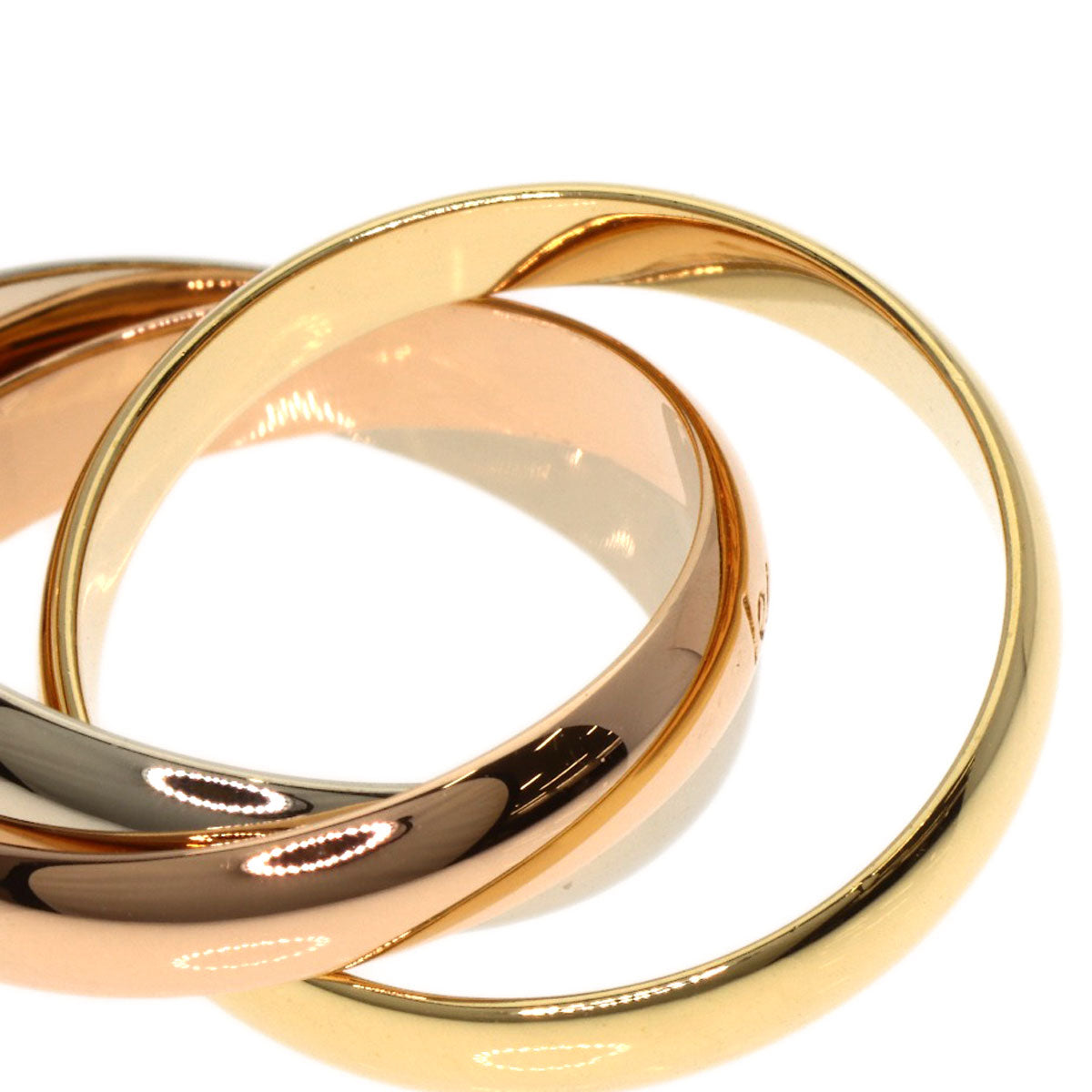 CARTIER Trinity #50 Ring K18 Yellow Gold K18 White GoldLadies [Used]