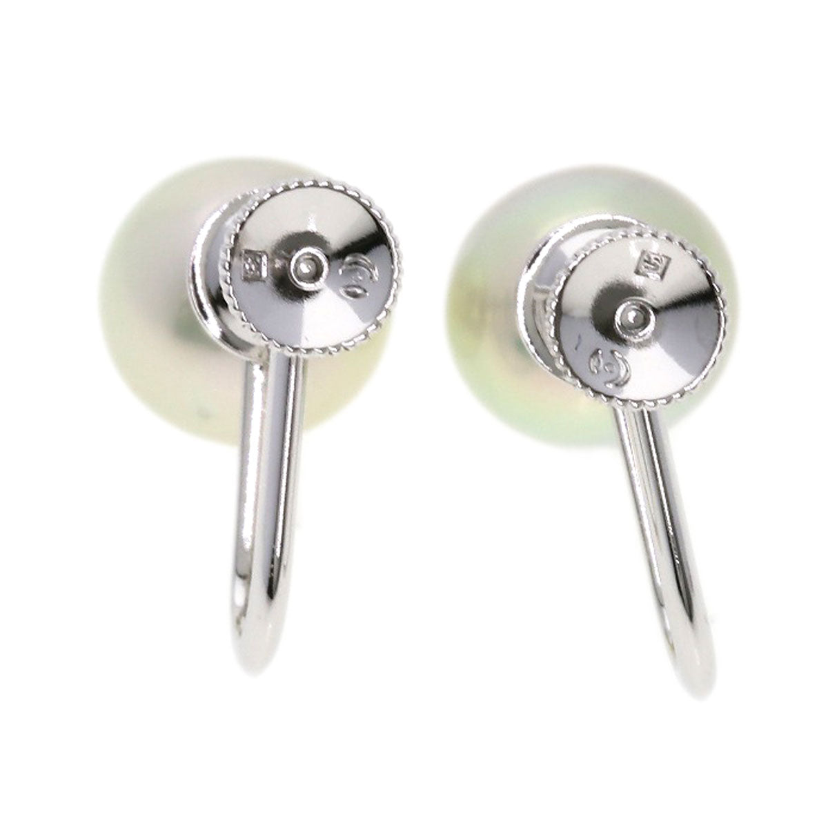 TASAKI Pearl Pearl Necklace, Earring, and Replacement Clasp 3-Piece Set Necklace Silver Ladies [Used]