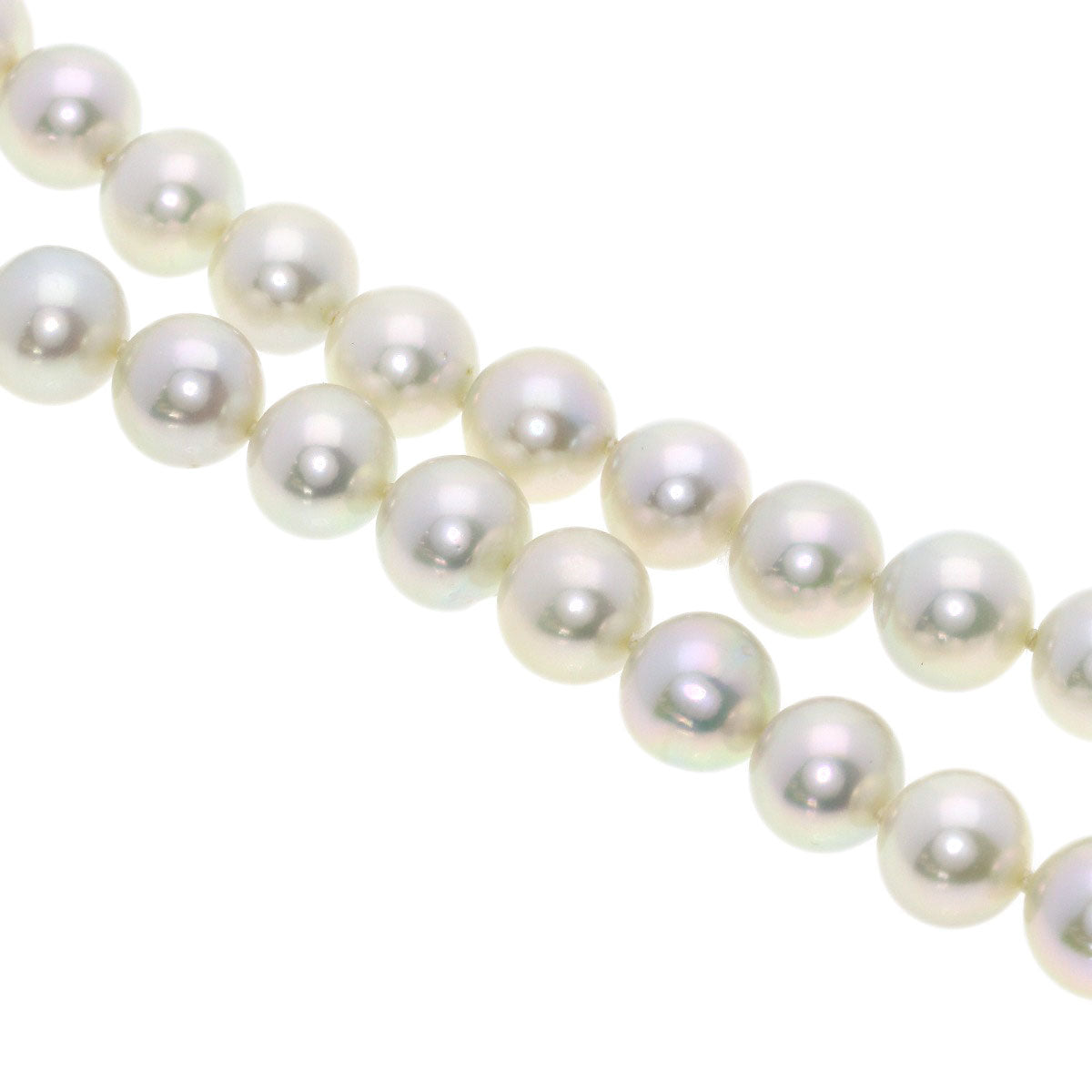 TASAKI Pearl Pearl Necklace, Earring, and Replacement Clasp 3-Piece Set Necklace Silver Ladies [Used]