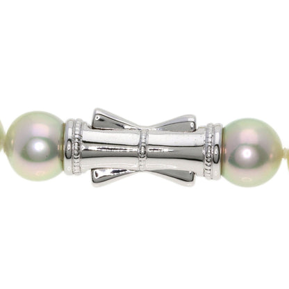 TASAKI Pearl Pearl Necklace, Earring, and Replacement Clasp 3-Piece Set Necklace Silver Ladies [Used]