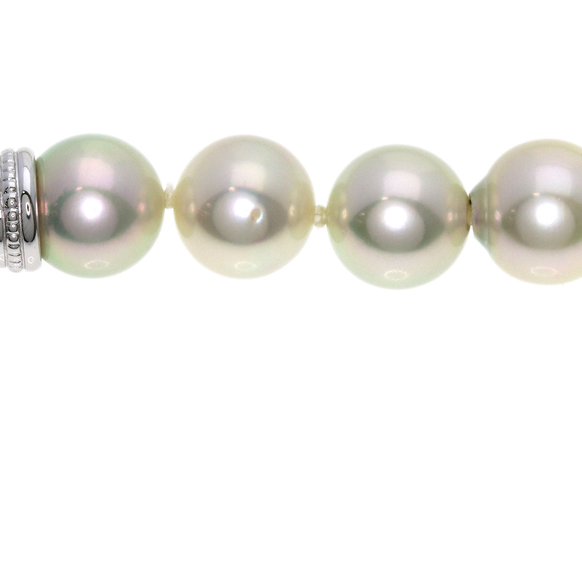 TASAKI Pearl Pearl Necklace, Earring, and Replacement Clasp 3-Piece Set Necklace Silver Ladies [Used]