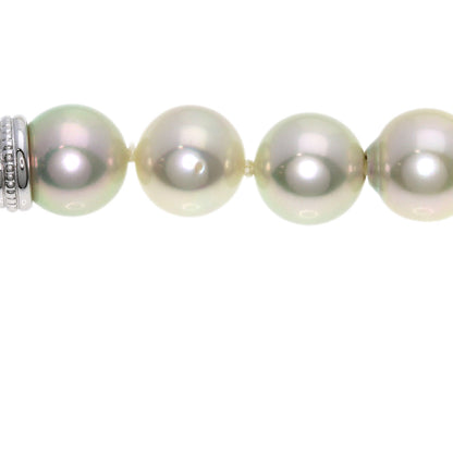 TASAKI Pearl Pearl Necklace, Earring, and Replacement Clasp 3-Piece Set Necklace Silver Ladies [Used]