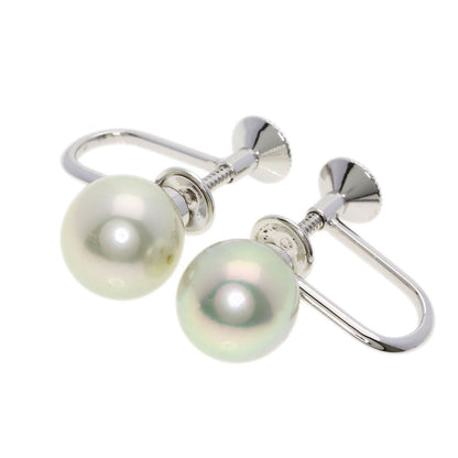 TASAKI Pearl Pearl Necklace, Earring, and Replacement Clasp 3-Piece Set Necklace Silver Ladies [Used]
