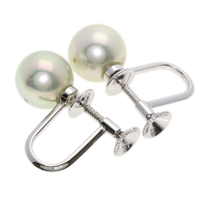 TASAKI Pearl Pearl Necklace, Earring, and Replacement Clasp 3-Piece Set Necklace Silver Ladies [Used]