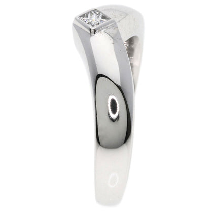 CARTIER Triandre 1P Diamond #52 Ring K18 White Gold Ladies [Used]