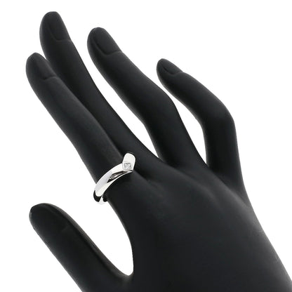 CARTIER Triandre 1P Diamond #52 Ring K18 White Gold Ladies [Used]