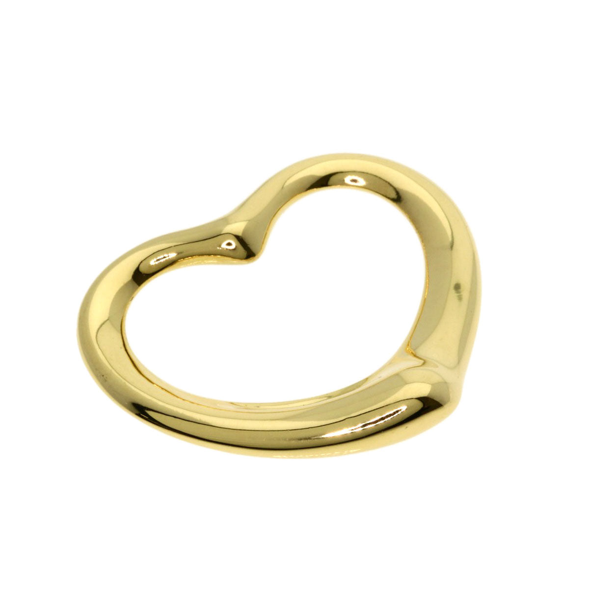 TIFFANY&Co. Open heart Pendant top K18 Yellow Gold Ladies [Used]