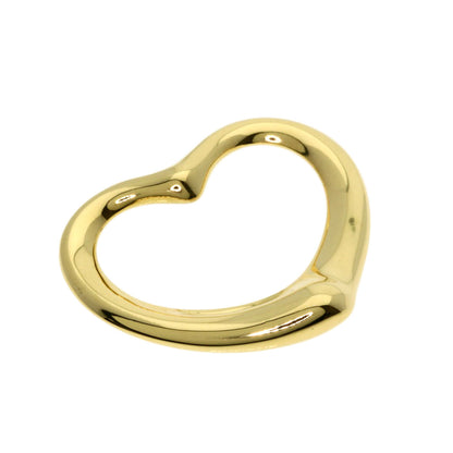 TIFFANY&Co. Open heart Pendant top K18 Yellow Gold Ladies [Used]