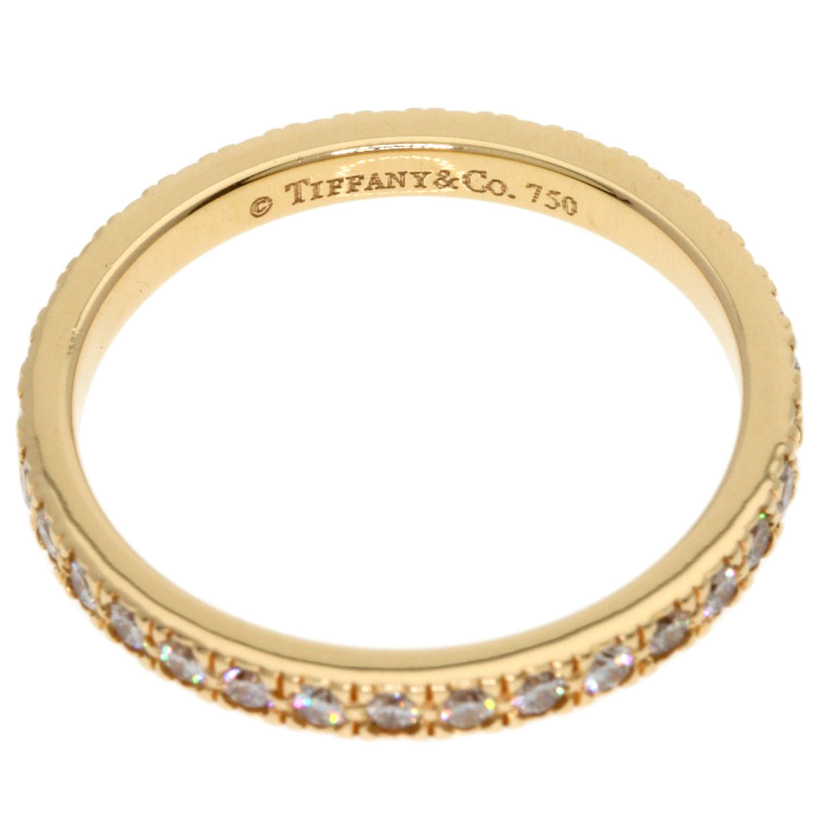 TIFFANY&Co. Novo Full Circle Diamond Ring K18 Pink Gold Ladies [Used]