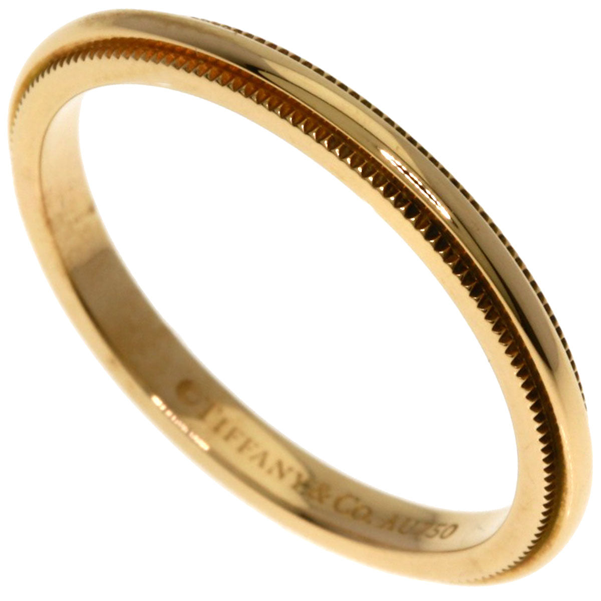 TIFFANY&Co. Milgrain Ring K18 Pink Gold Ladies [Used]