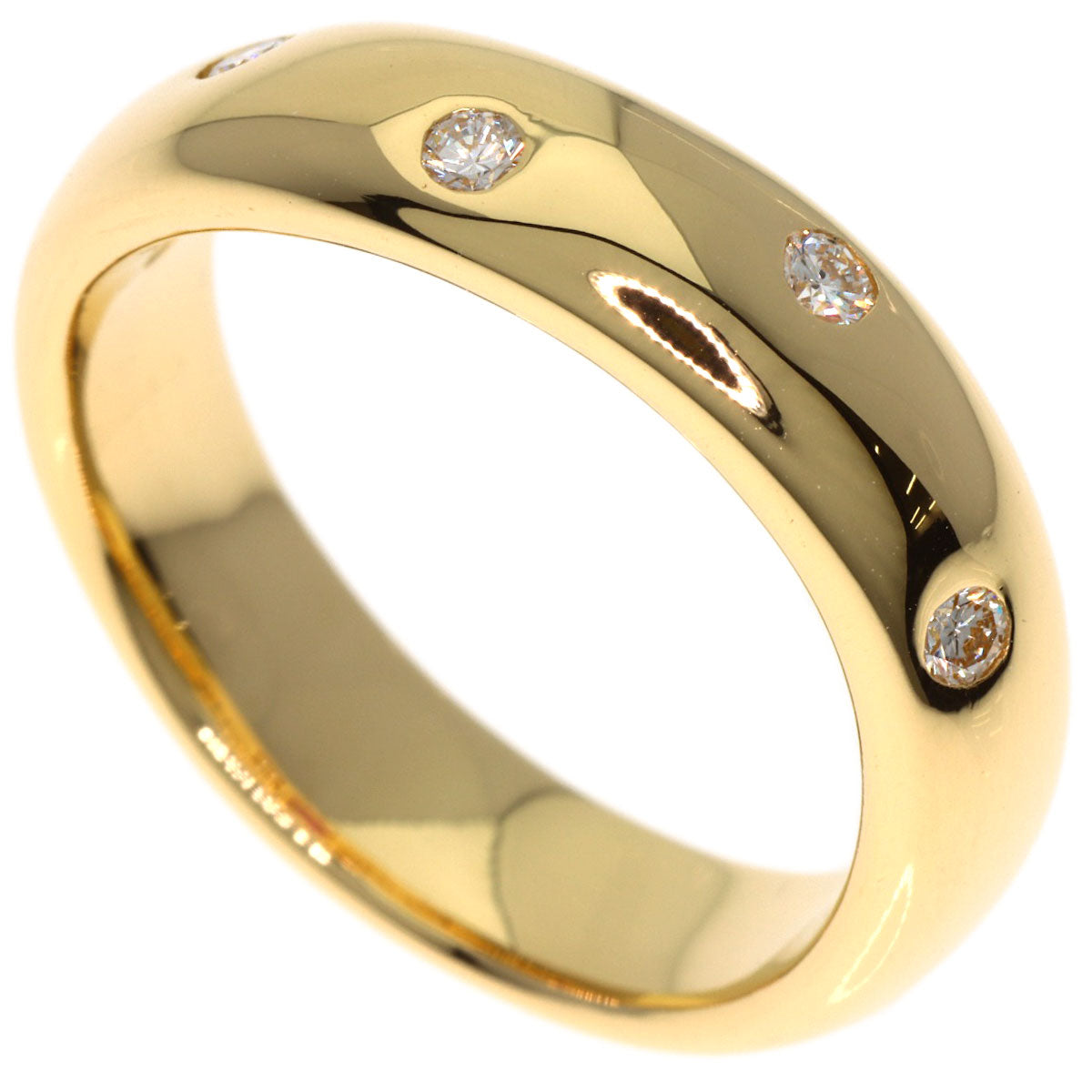 CELINE Diamond Ruby Ring K18 Yellow Gold Ladies [Used]
