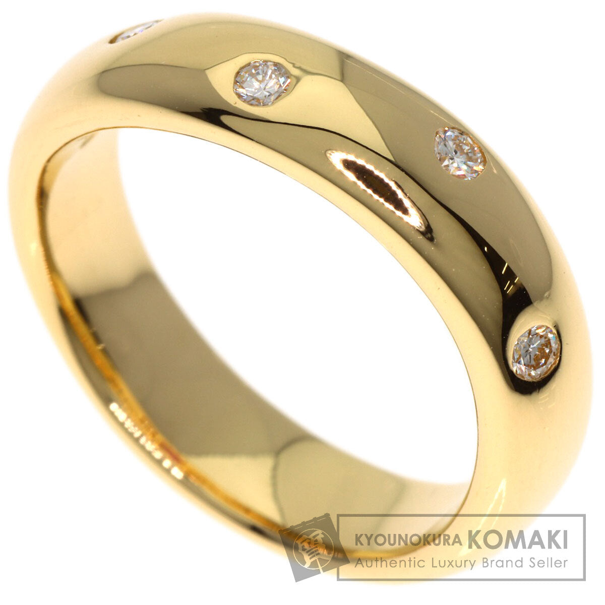 CELINE Diamond Ruby Ring K18 Yellow Gold Ladies [Used]