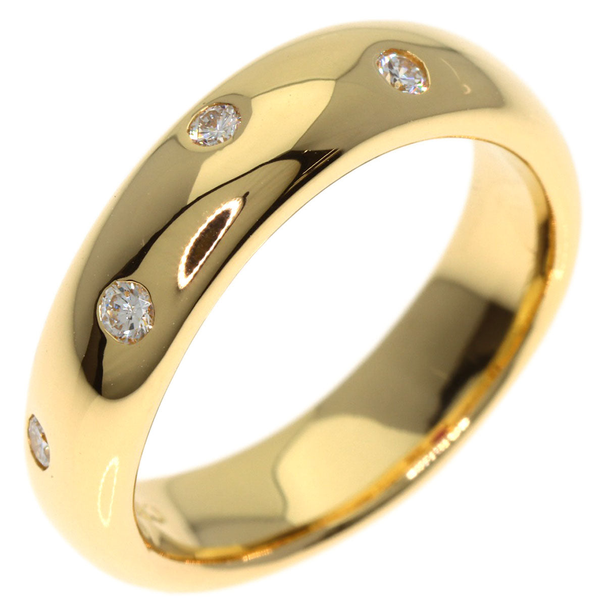 CELINE Diamond Ruby Ring K18 Yellow Gold Ladies [Used]