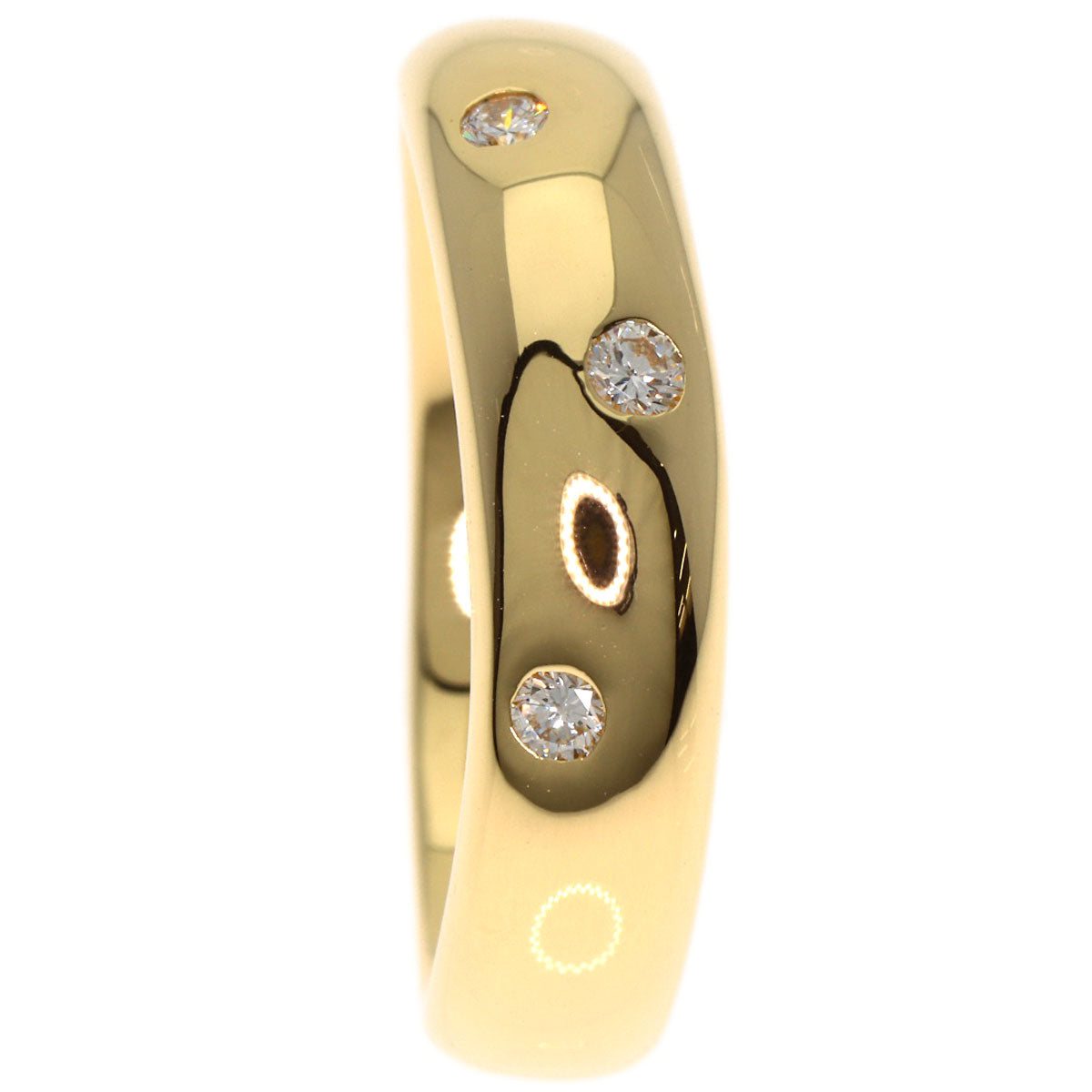 CELINE Diamond Ruby Ring K18 Yellow Gold Ladies [Used]