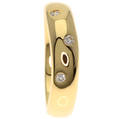 CELINE Diamond Ruby Ring K18 Yellow Gold Ladies [Used]