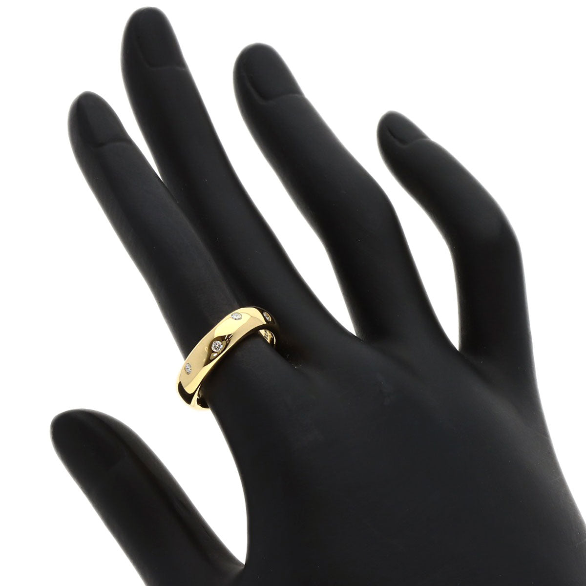 CELINE Diamond Ruby Ring K18 Yellow Gold Ladies [Used]