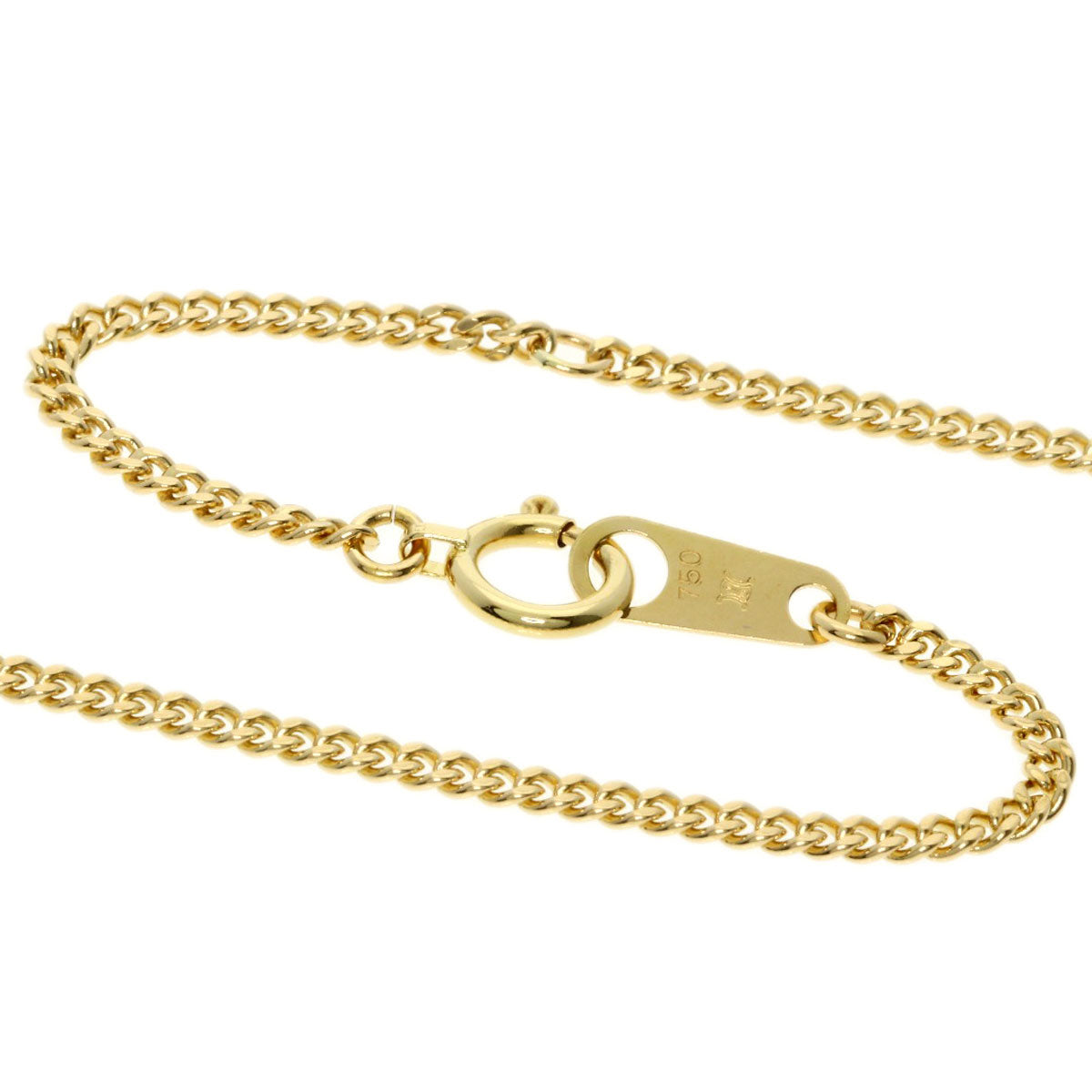 CELINE Double circle Necklace K18 Yellow Gold Ladies [Used]