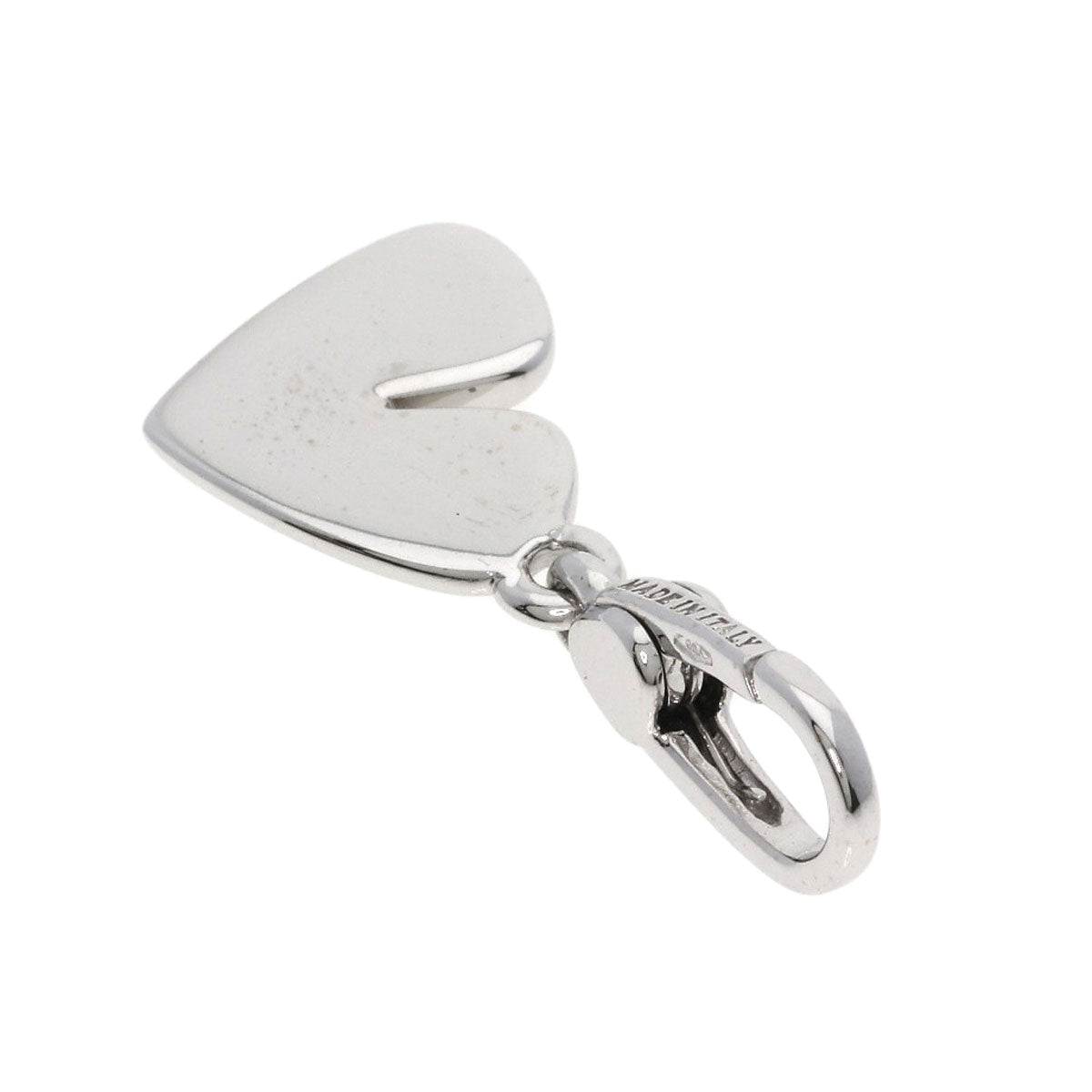 BVLGARI Cuore Heart Charm Pendant top K18 White Gold Ladies [Used]