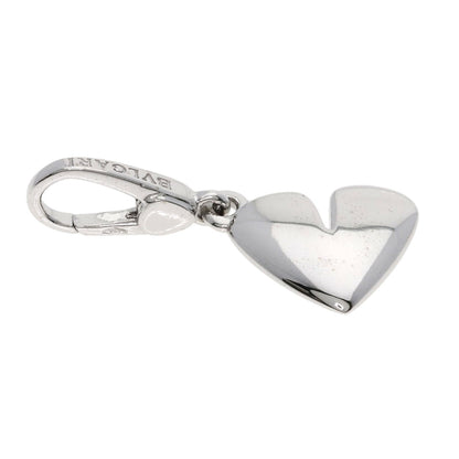 BVLGARI Cuore Heart Charm Pendant top K18 White Gold Ladies [Used]