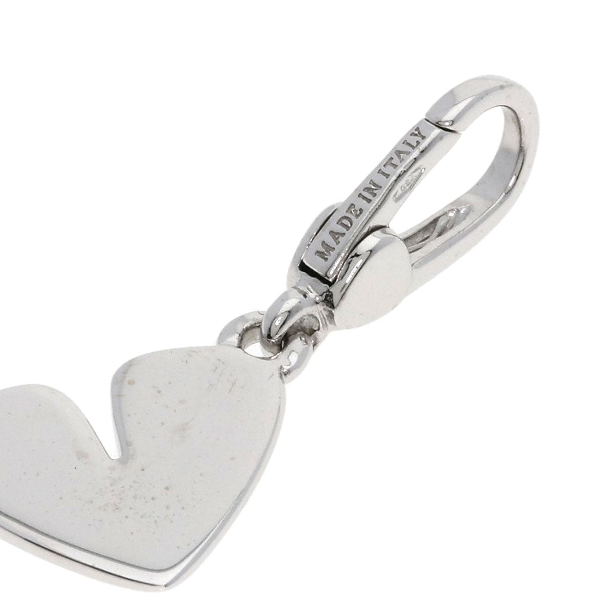 BVLGARI Cuore Heart Charm Pendant top K18 White Gold Ladies [Used]