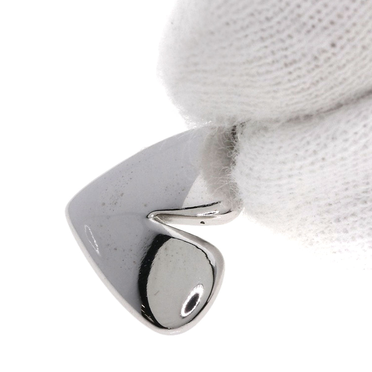 BVLGARI Cuore Heart Charm Pendant top K18 White Gold Ladies [Used]