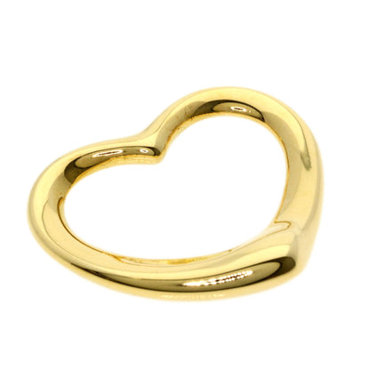 TIFFANY&Co. Open heart Pendant top K18 Yellow Gold Ladies [Used]