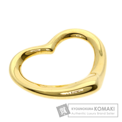 TIFFANY&Co. Open heart Pendant top K18 Yellow Gold Ladies [Used]