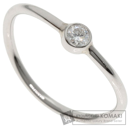 TIFFANY&Co. Wave 1P Diamond Ring Platinum PT950 Ladies [Used]