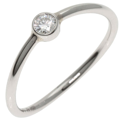 TIFFANY&Co. Wave 1P Diamond Ring Platinum PT950 Ladies [Used]
